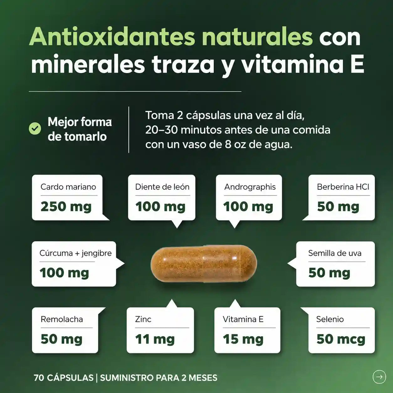 Liver Cleanse & Detox Premium 70 Cápsulas® Ayuda a que tu Hígado Funcione Mejor