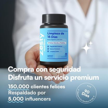 DETOX LIMPIEZA DIGESTIVA NATURAL DE 15 DÍAS 🔥Desintoxica tu cuerpo y siéntete más ligero en solo 15 días