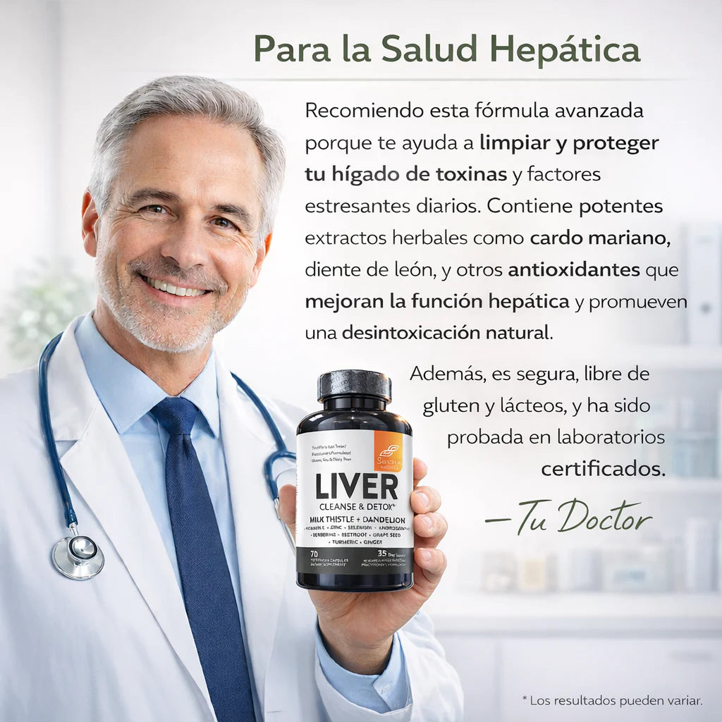 Liver Cleanse & Detox® Ayuda a que tu Hígado Funcione Mejor y te sientas ligero
