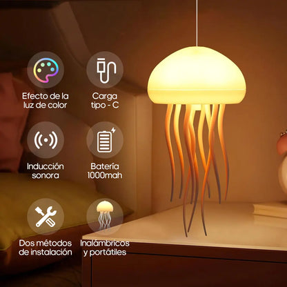 🪼Lámpara Medusa Flotante: Decora, ilumina y relaja en segundos