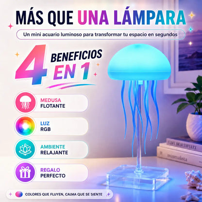 🪼Lámpara Medusa Flotante: Decora, ilumina y relaja en segundos