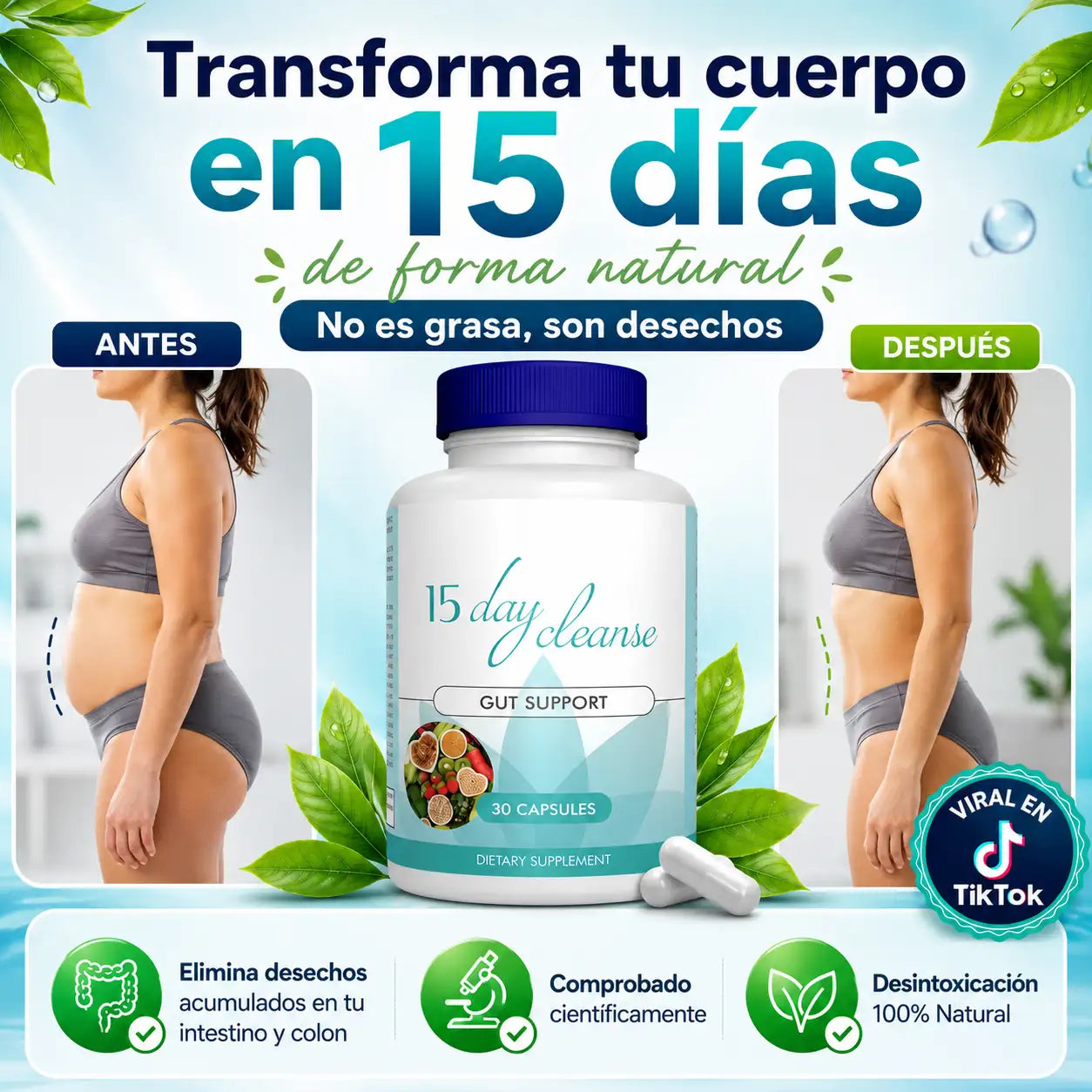 DETOX 15 DAYS CLEANSE - LIMPIA TU CUERPO EN 15 DÍAS 🔥