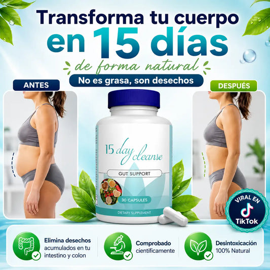 DETOX 15 DAYS CLEANSE - LIMPIA TU CUERPO EN 15 DÍAS 🔥