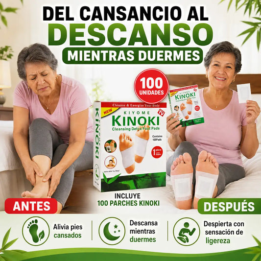 10 Cajas de Parches Kinoki | 100 Unidades - El Alivio que tus pies cansados necesitan