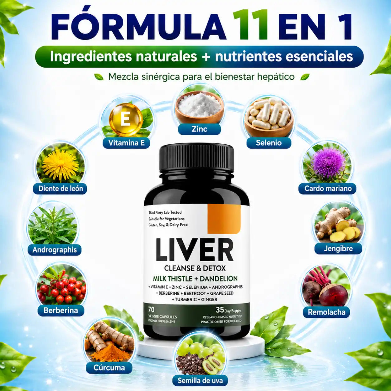 Liver Cleanse & Detox® Ayuda a que tu Hígado Funcione Mejor y te sientas ligero